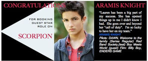 Another awesome booking for Aramis Knight!