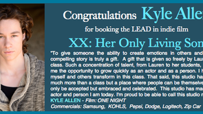 Again, Kyle booked a film!