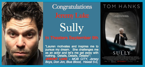 LUKE out for Jeremy in theaters this weekend!
