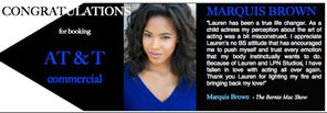 Marquis booked an AT&T commercial!