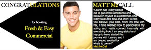 Matt makes booking commercials look EASY!