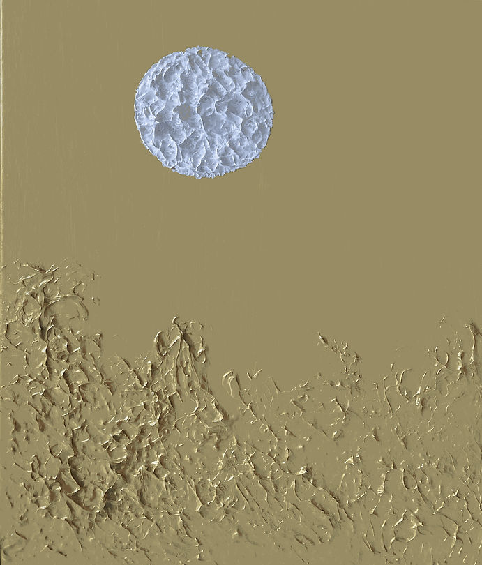 02 Acrylic Canvass white moon golden planet.jpg
