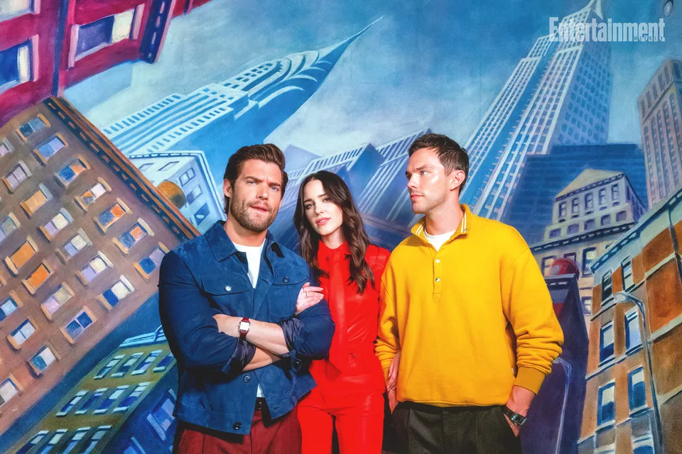 David Corenswet, Rachel Brosnahan et Nicholas Hoult