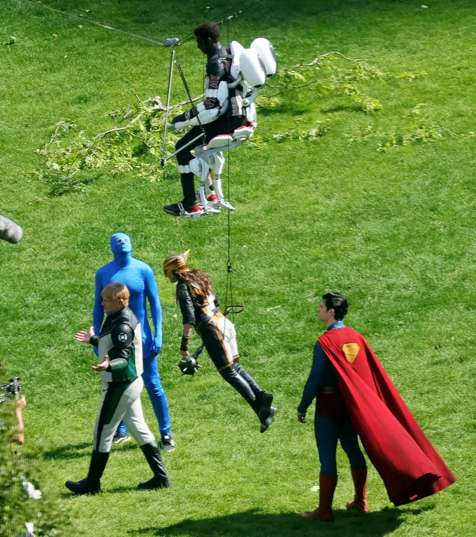 Le tournage avec les héros !