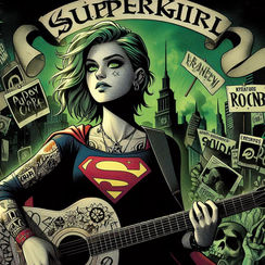 Fan art de Supergirl Punk Rock (Djilali)