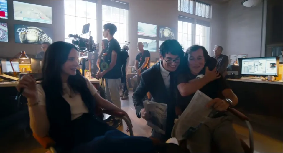 Lois, Clark et Jimmy au Daily Planet