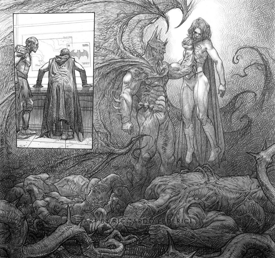 Lazarus Planet : Omega #1 - Riccardo Federici en N&B