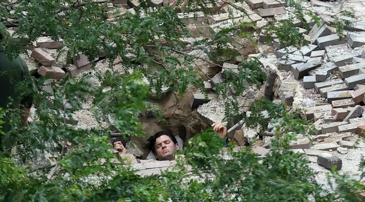 David Corenswet/Superman lors du tournage