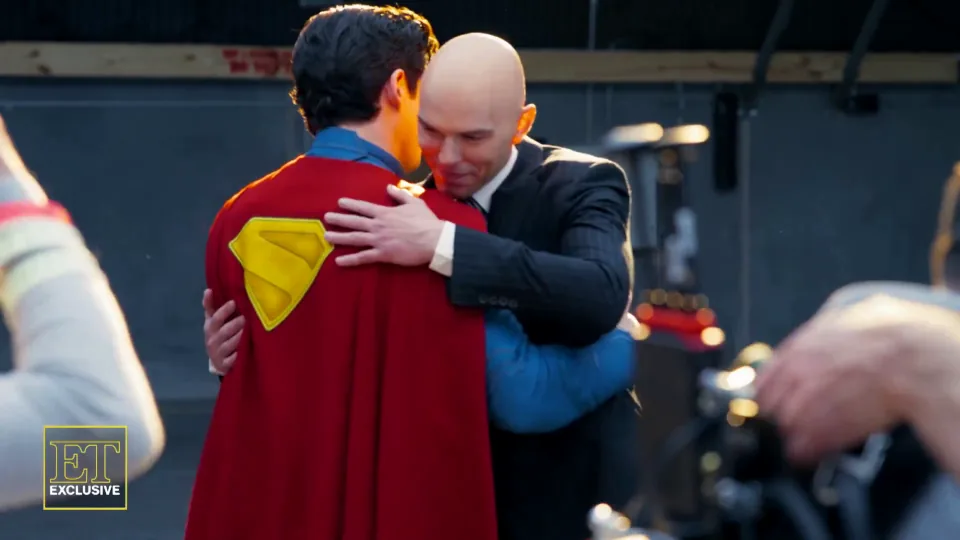 Superman et Lex Luthor (tournage)