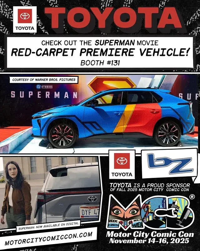 Partenariat Toyota/Superman au MCCC