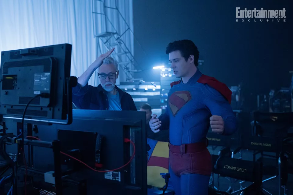 Superman Corenswet avec James Gunn