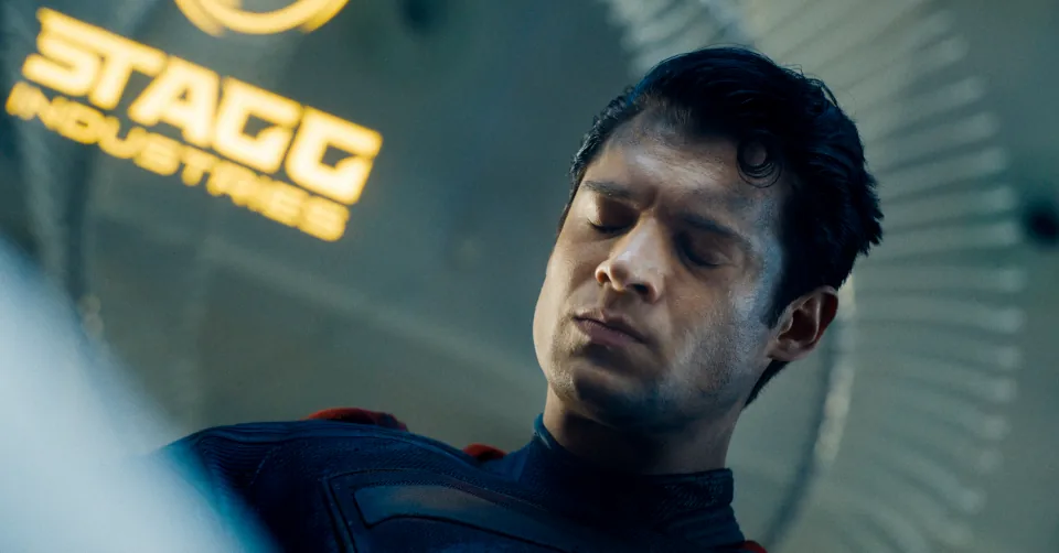 Superman dans le bâtiment de Stagg