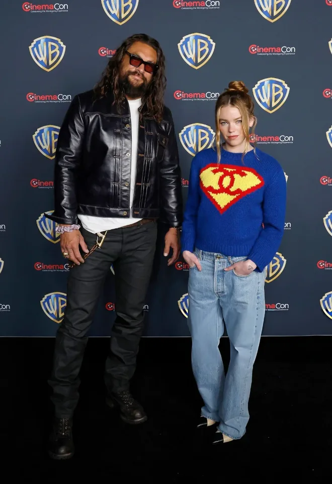 Jason Momoa et Milly Alcock au CinemaCon