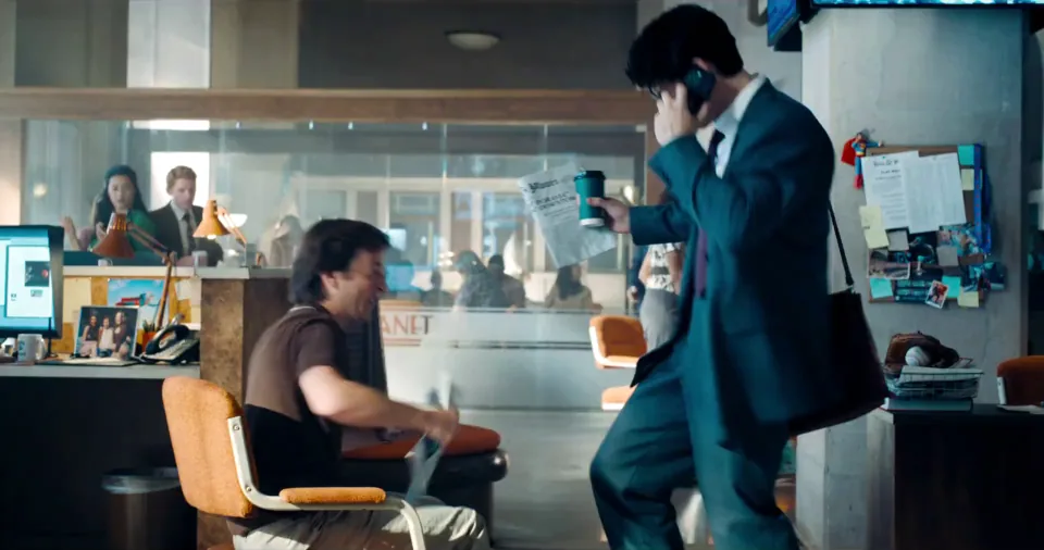 Clark et Jimmy au Daily Planet