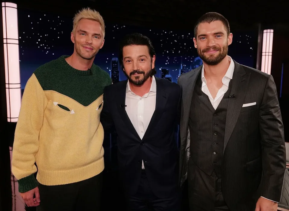 Nicholas Hoult et David Corenswet au Jimmy Kimmel Live