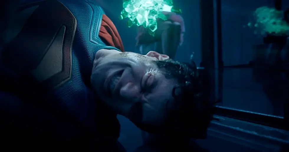Superman affecté par la kryptonite