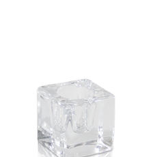 Glass Square Taper Candle Holder