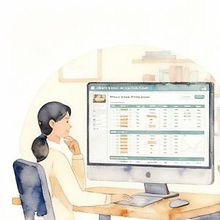 OTAの在庫管理をするスタッフ