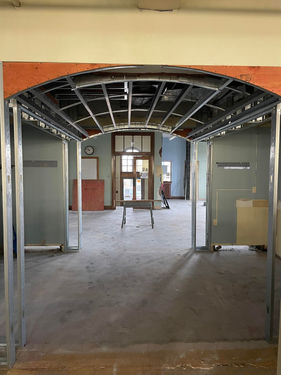 Picture of our new walkway through the center of the library