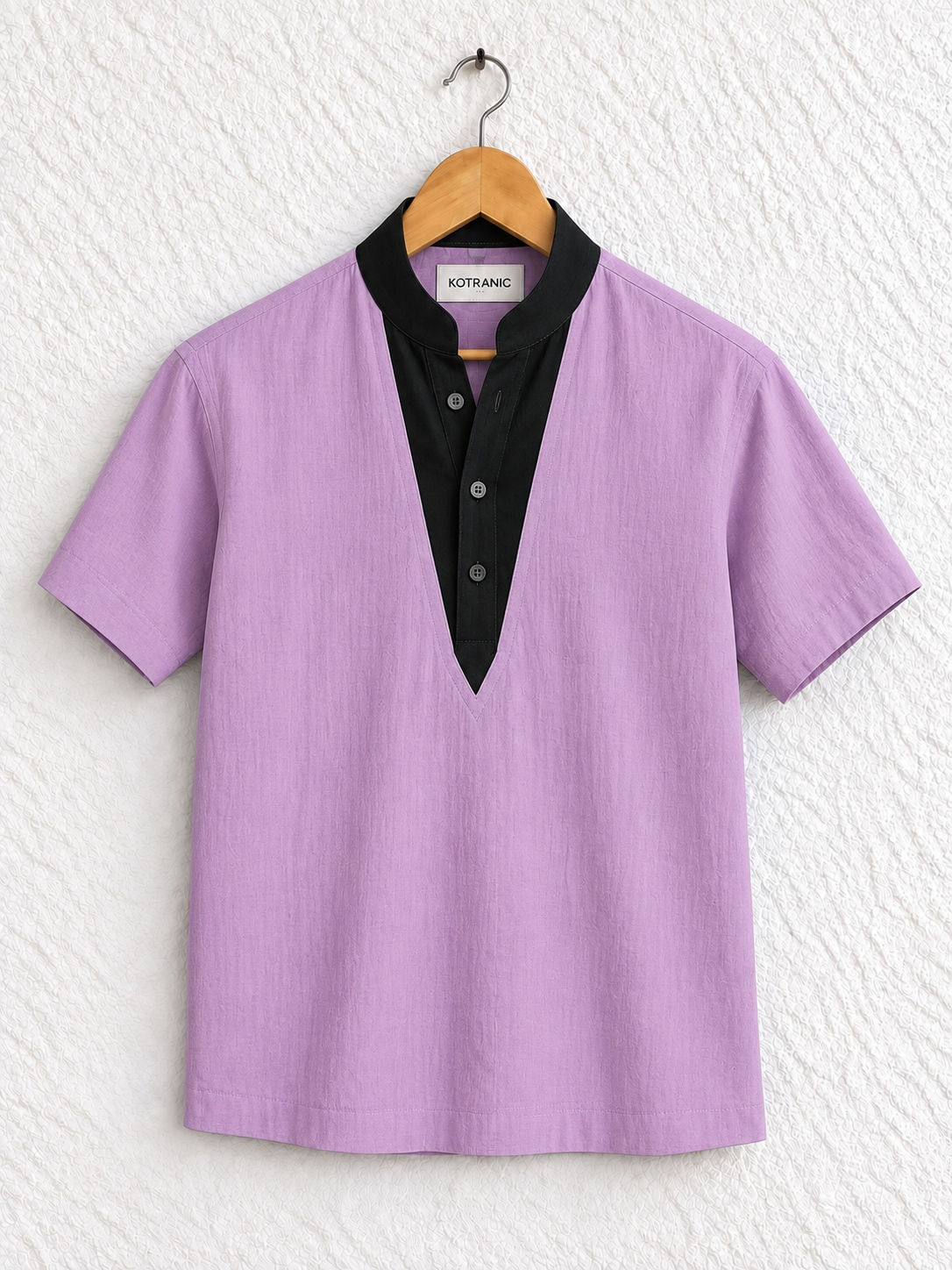 Lavender Organic Gauze Cotton Shirt