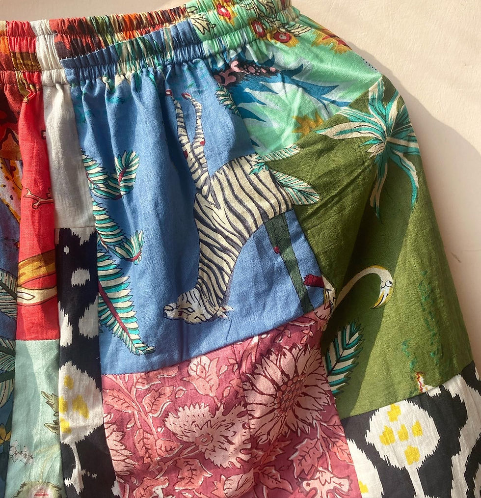 Thumbnail: Cotton Patchwork Shorts