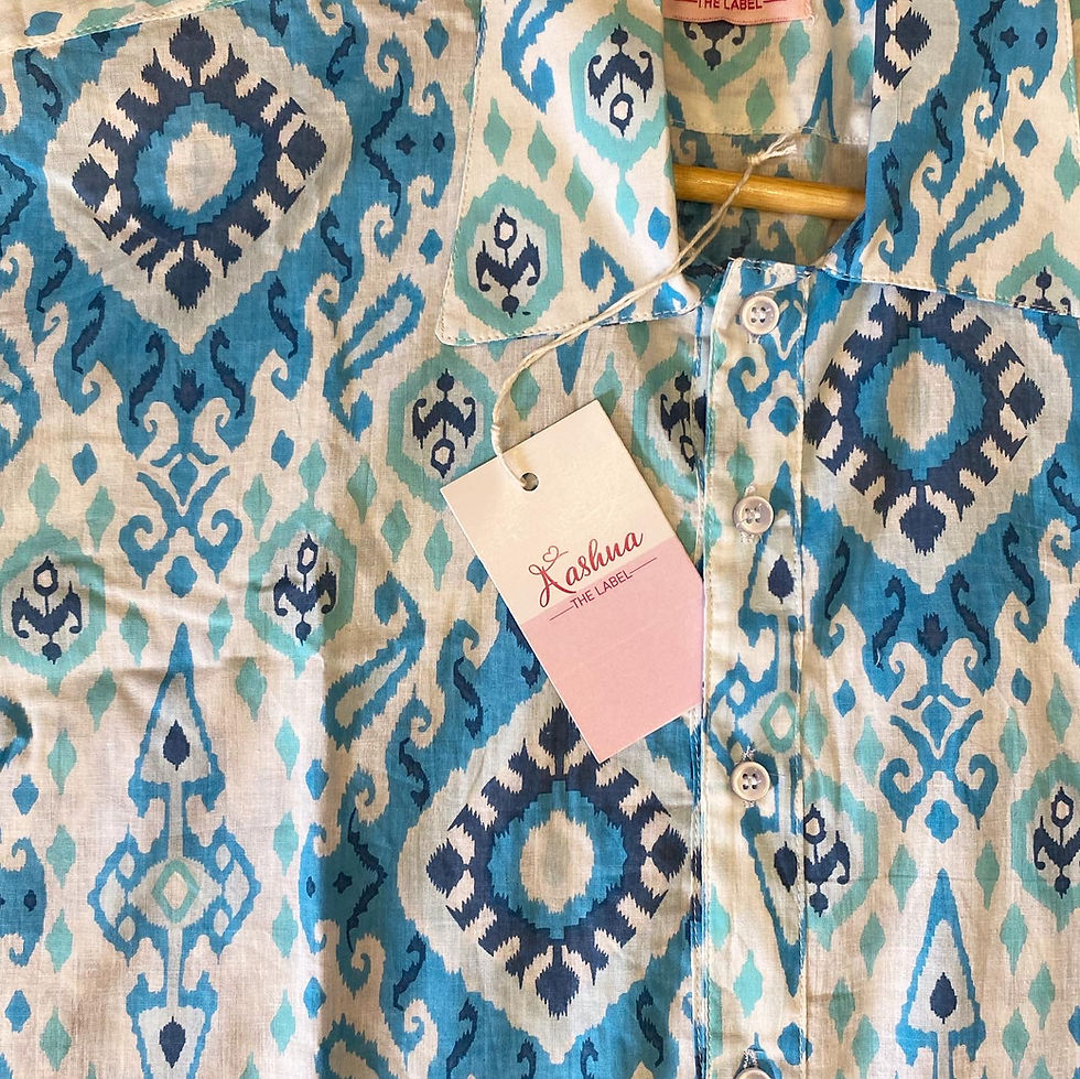 Thumbnail: Cotton Sky Blue Shirt