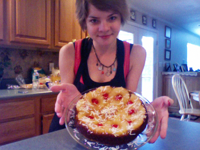 Baking, Brittany Rose Alma Bumpus, Cystic Fibrosis, pineapple upside-down