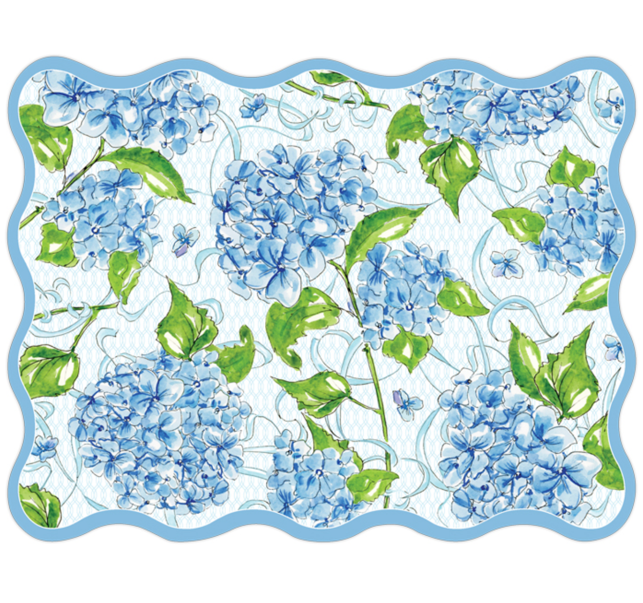 Blue Garden Hydrangea Placemats