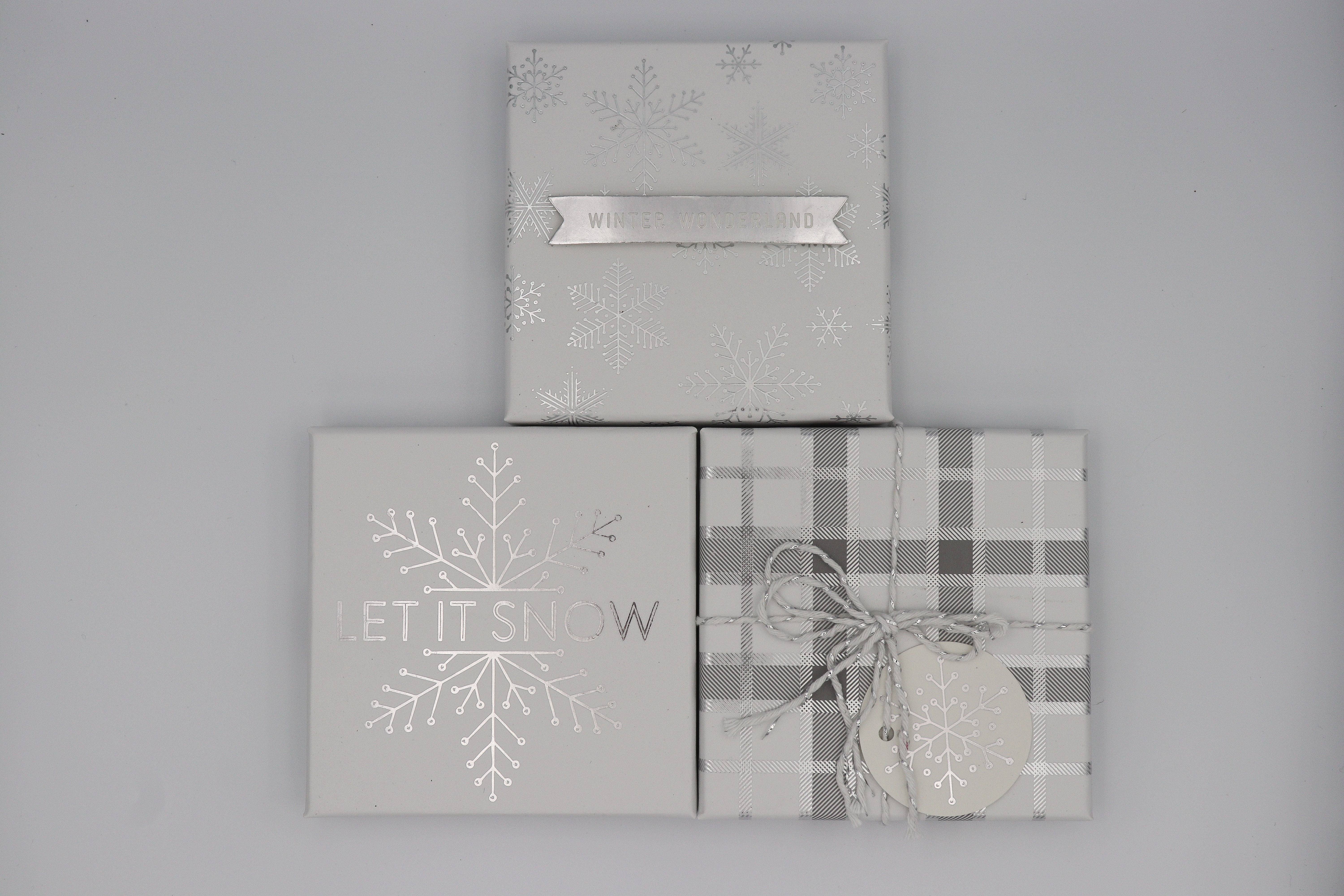Silver Bow Gift Card Box