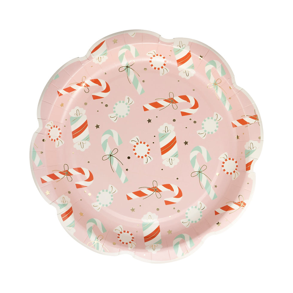 Candy Cane Scatter Plate