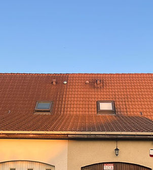 Nettoyage tuiles et façade par drone