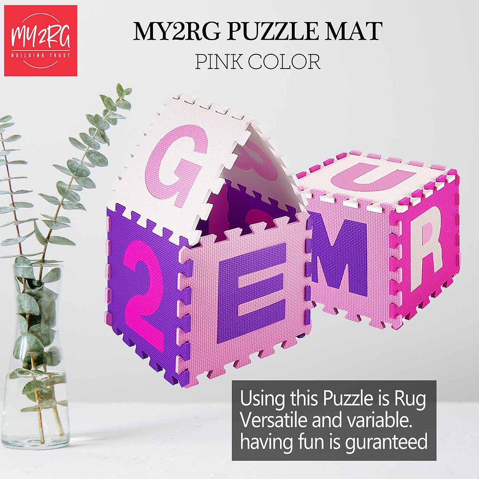 Thumbnail: MY2RG KIDS Puzzle Mat - Pink