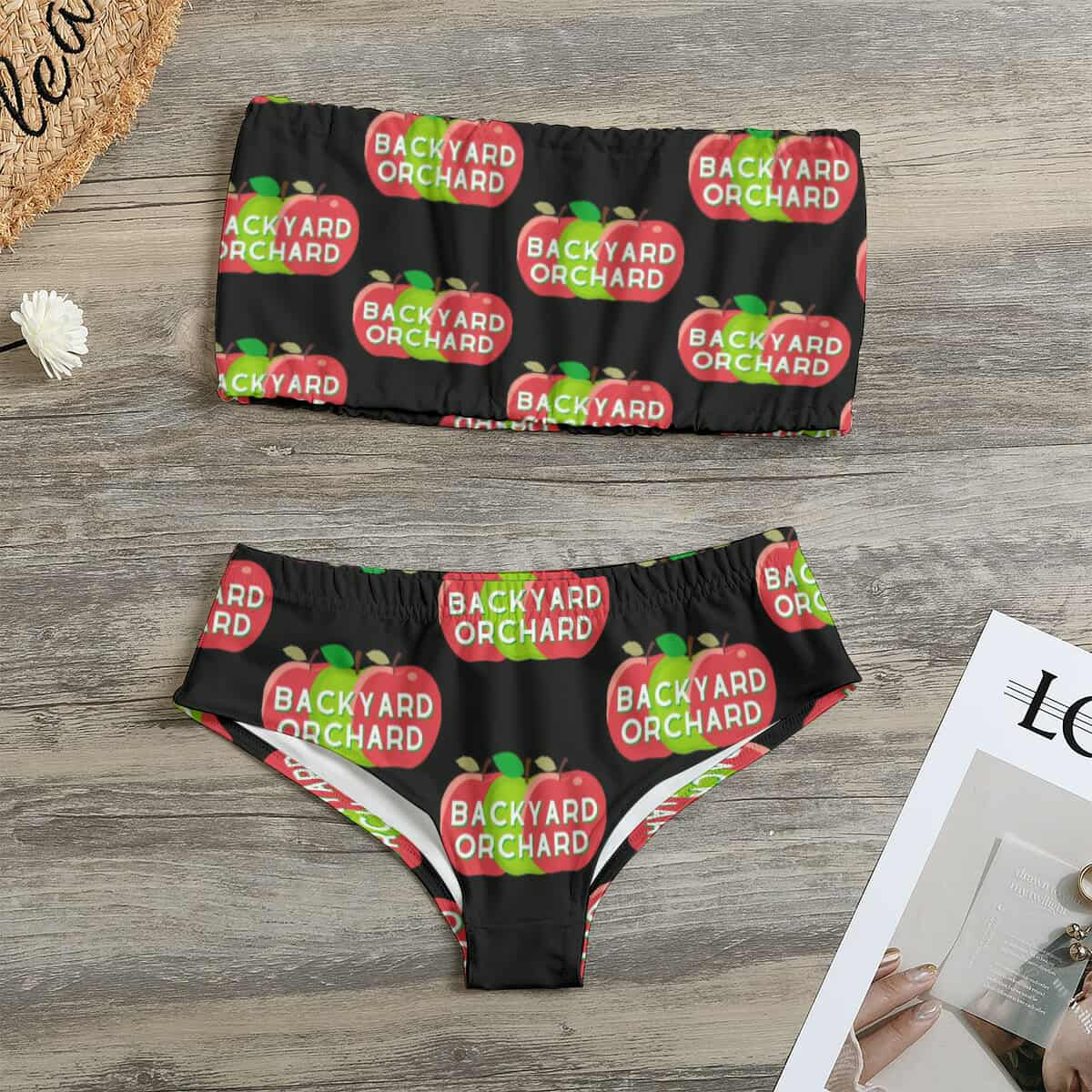 Women's - Strapless - Bikini - Black