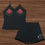 Thumbnail: BLACK - PAJAMAS - SET - CAMI - LACE - TRIM
