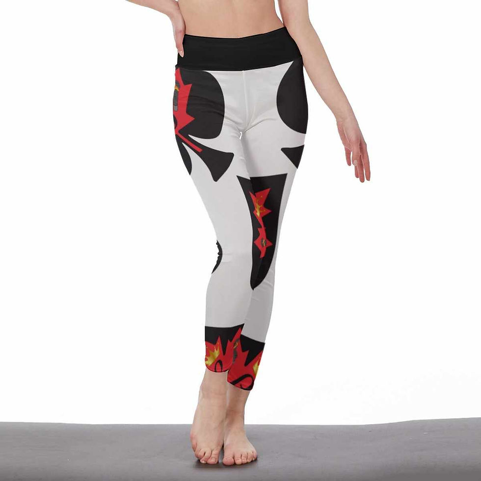 Thumbnail: BLOUSE - LEGGINGS - SUMMER - SET - WHITE