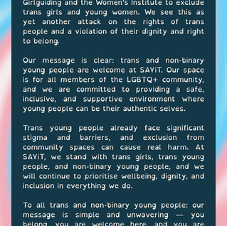 Inclusivity statement Dec 2025