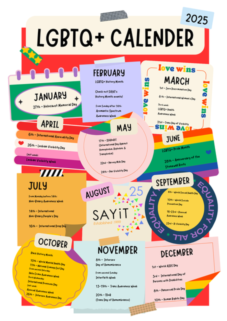 LGBTQ+ Calendar 2025!