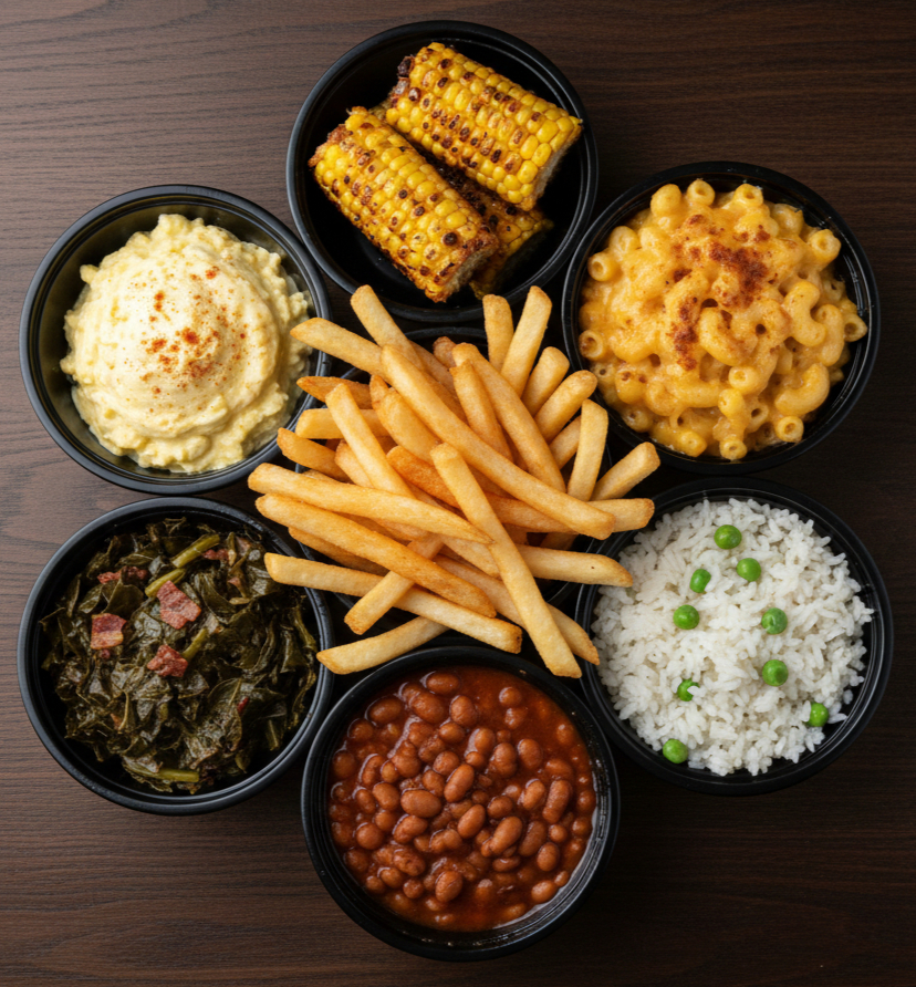 Arranged Food and Objects