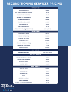 Reconditioning Services Pricing