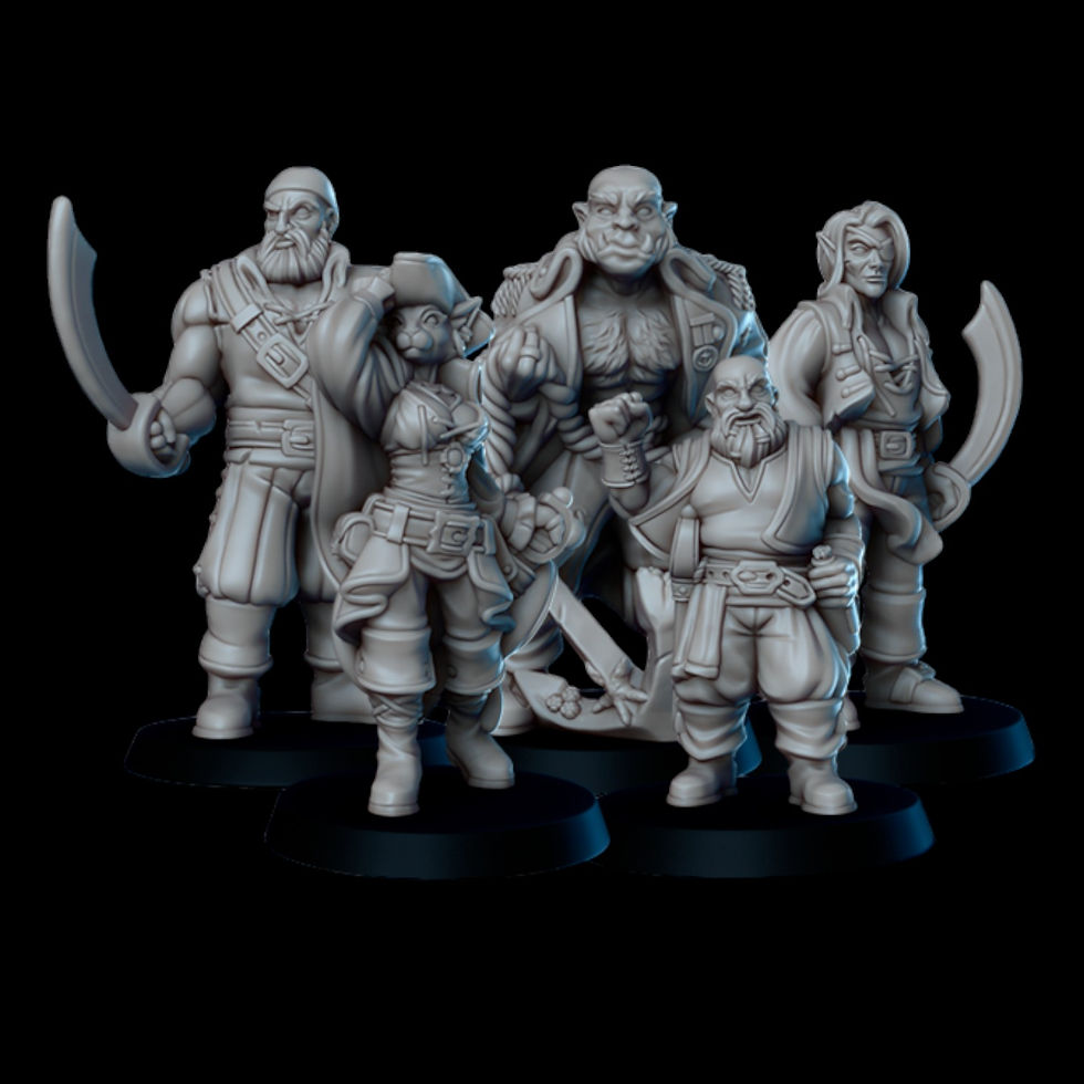 Pirate Crew Characters Set