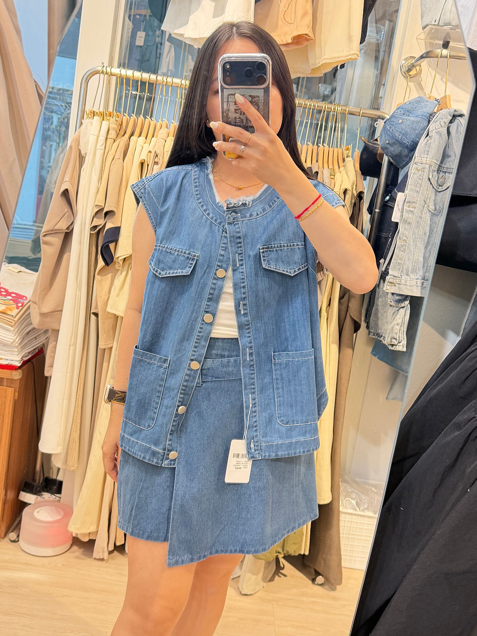 Thumbnail: DENIM BLOUSE HJ12225