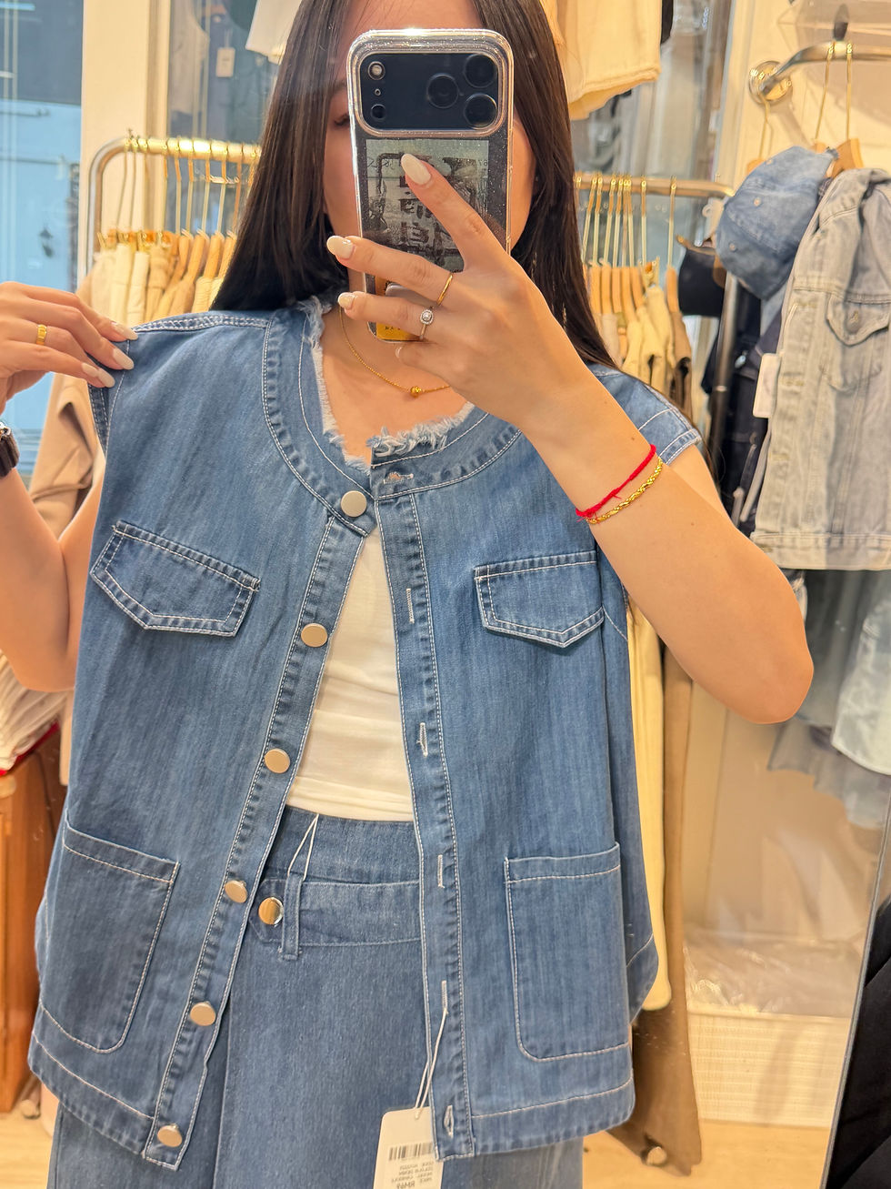 Thumbnail: DENIM BLOUSE HJ12225