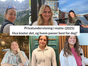 Privatundervisning matte pris 2025 – hva koster det, og hvem passer for deg?