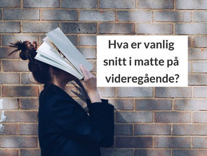 Hva er vanlig snitt i matte på videregående skole