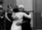 dad hugging his daughter getting married