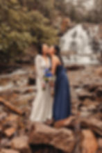 bride and maid of honor