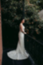 elopement bride on a balcony in New Orleans