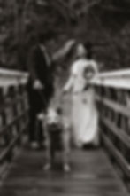 elopement couple on a bridge