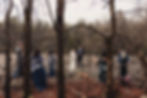 Elopement couple getting married in the Boulder Field at Hickory Run State park