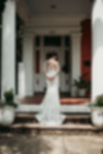 bride at the Rathbone Mansions in New Orleans
